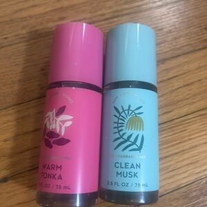 Bath & Body Works Fragrance Mist Set - Warm Tonka & Clean Musk